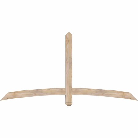Ekena Millwork Bellingham Smooth Timber Gable Bracket, Douglas Fir, 72"W x 36"H x 3 1/2"D x 3 1/2"F, 12/12 Pitch GBW072X36X0404BEL00SDF